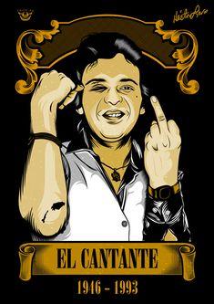 Hector Lavoe flipping off camera